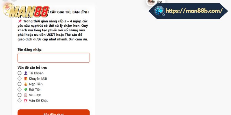 Những trường hợp người chơi cần liên hệ nhà cái Man88